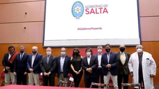 Sáenz y su gabinete