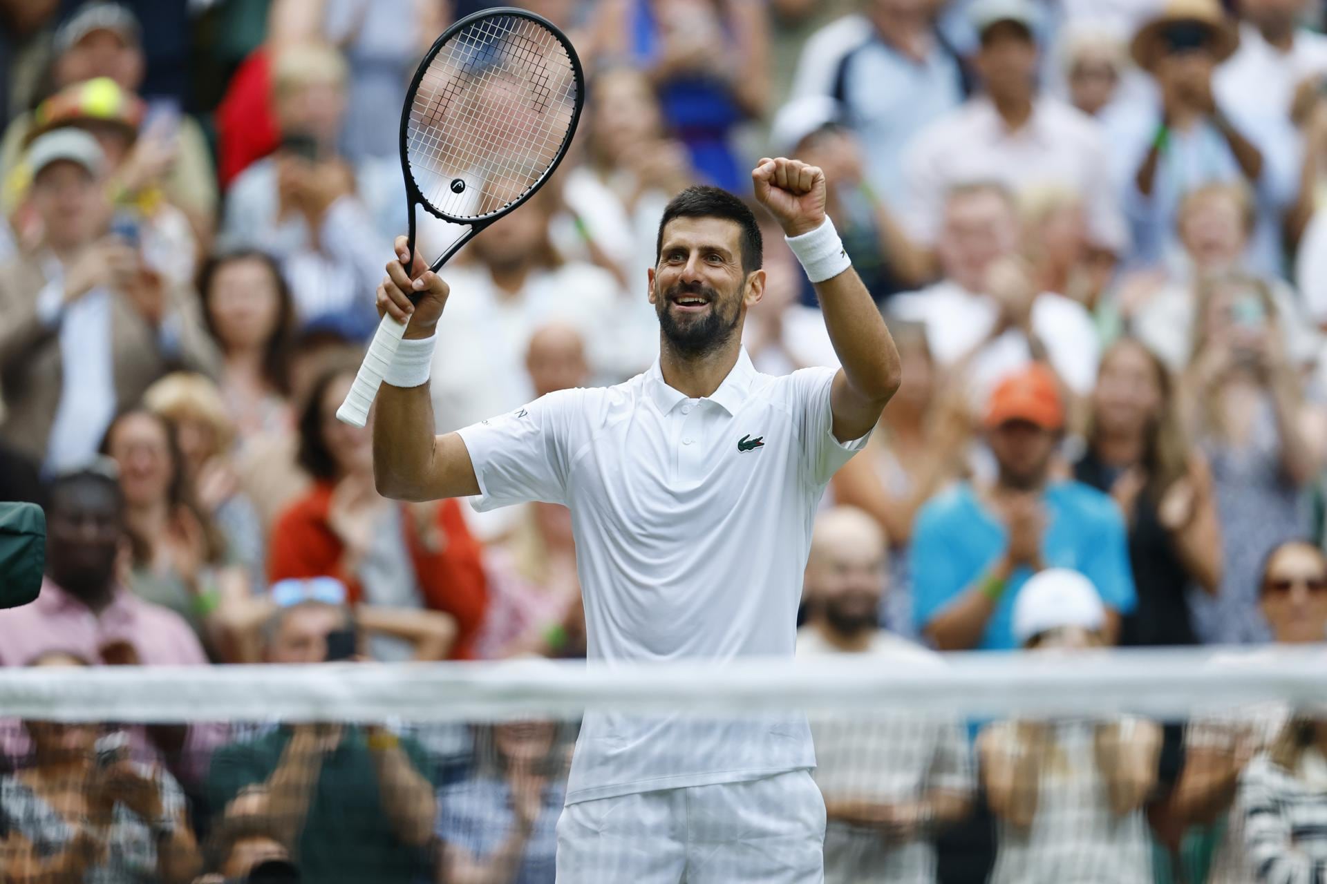 El serbio festejó otro logro increíble