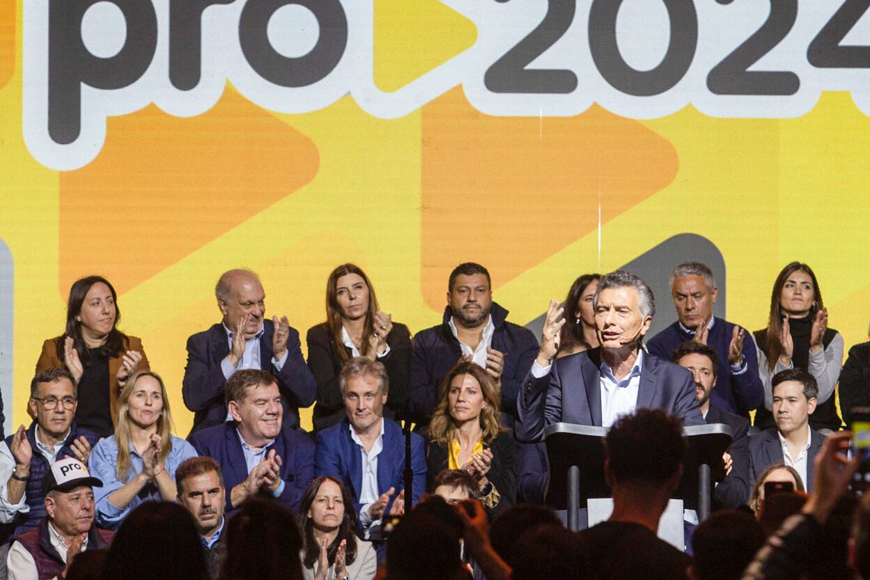 Mauricio Macri en épocas más felices.