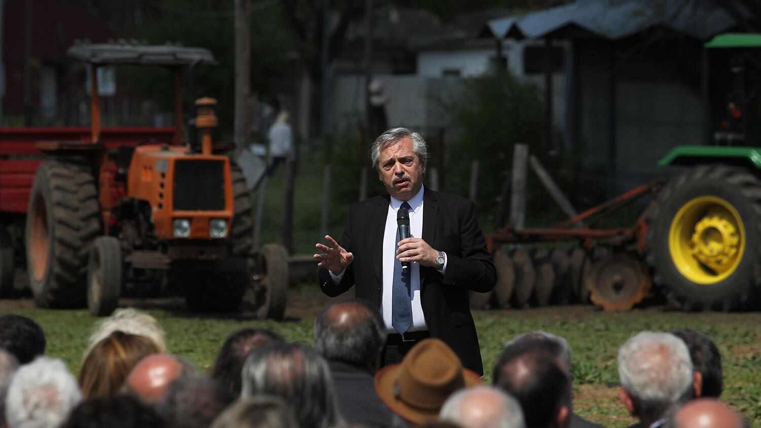 El candidato del Frente de Todos, Alberto Fernández, en la presentación de su plan "Argentina contra el hambre".