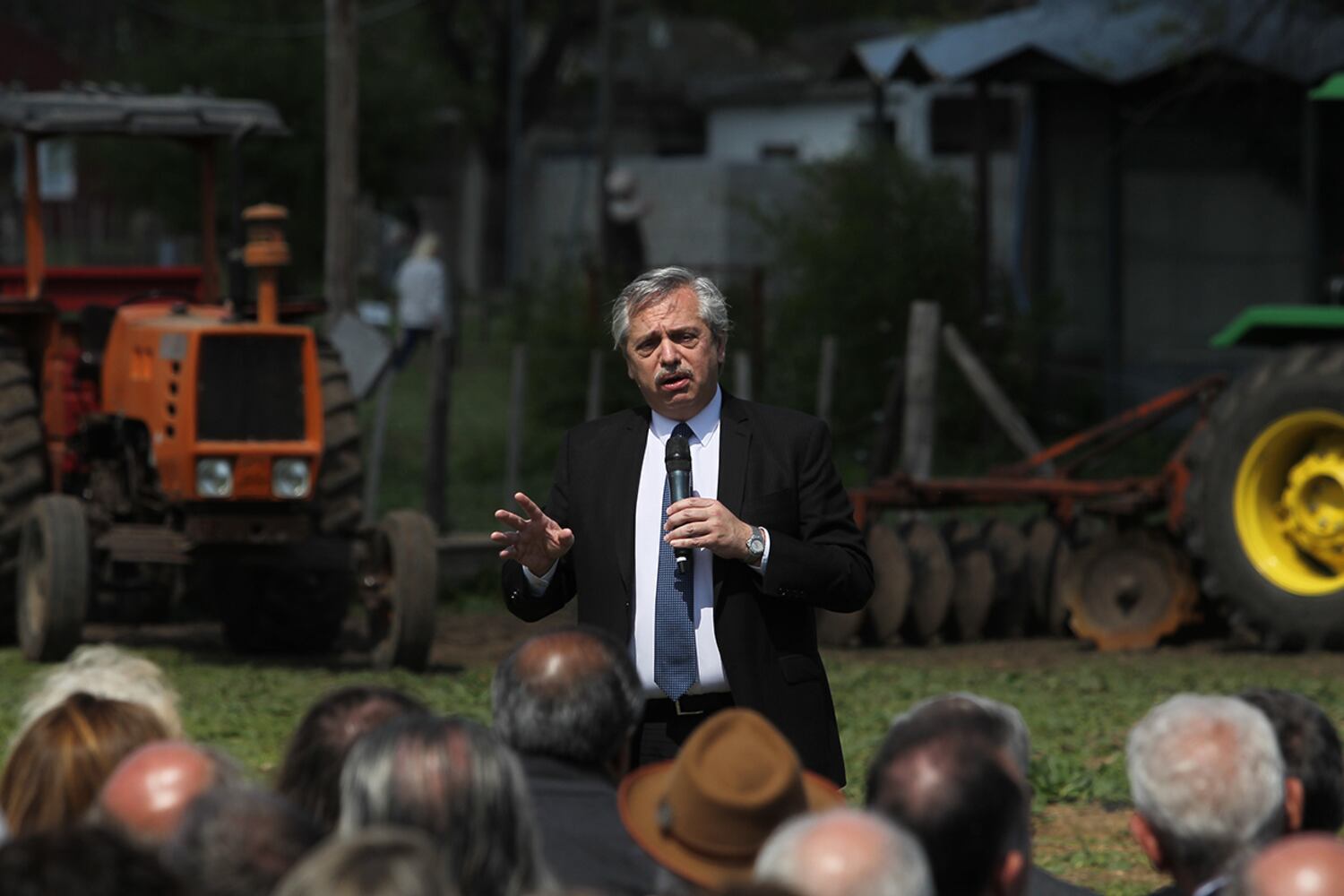 El candidato del Frente de Todos, Alberto Fernández, en la presentación de su plan "Argentina contra el hambre".
