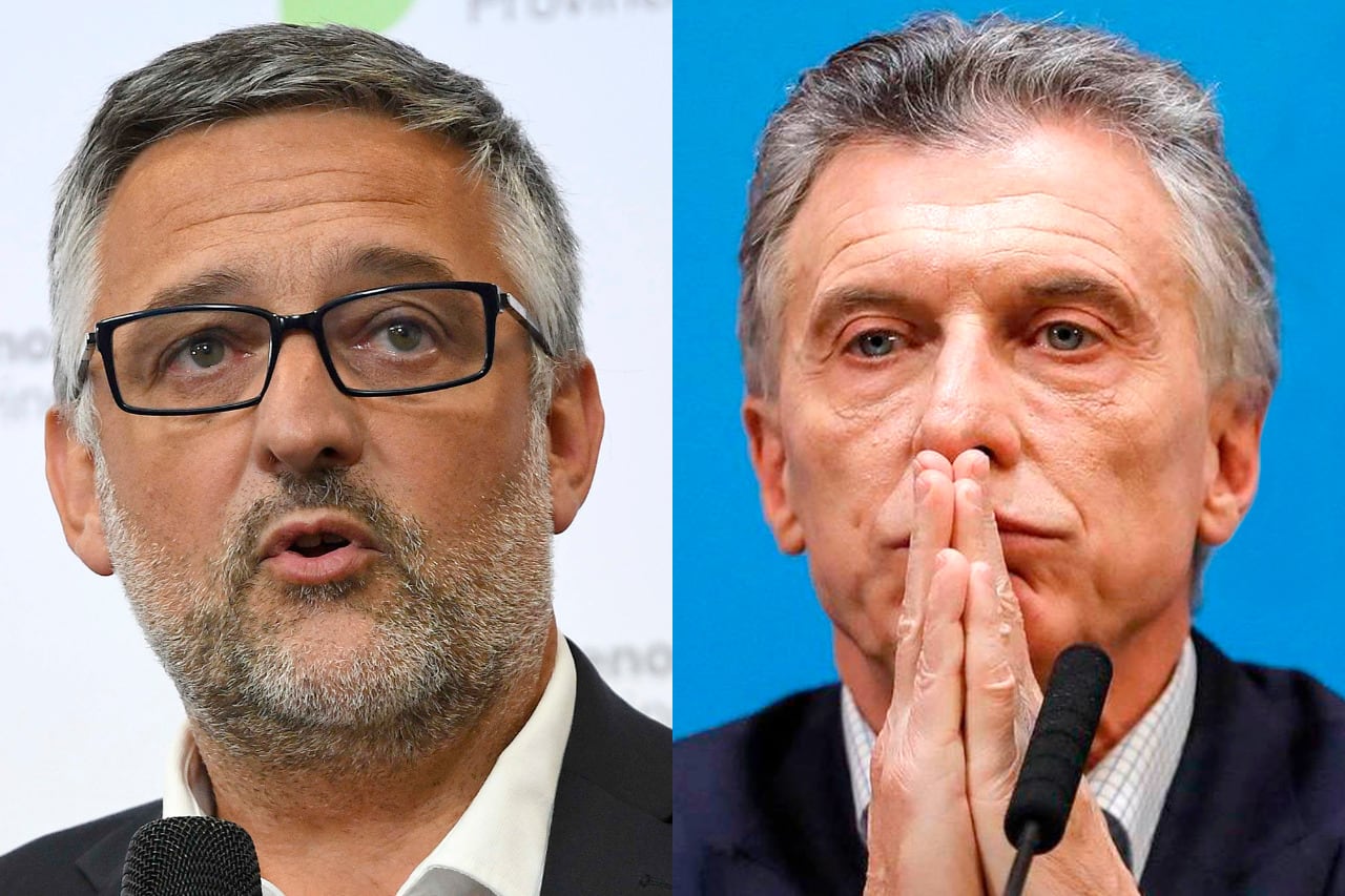 Marcelo Villegas, exministro de Trabajo de la provincia de Buenos Aires, y el expresidente Mauricio Macri. 