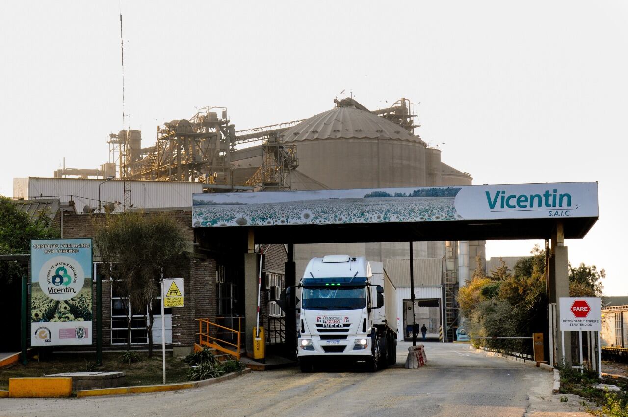 La planta de Vicentin en la ciudad de Avellaneda, Santa Fe. A tres años de que se declarara en cesación de pagos.