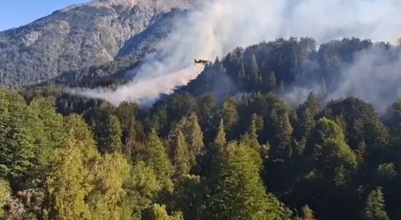 El área afectada, ubicada a 65 kilómetros de San Carlos de Bariloche