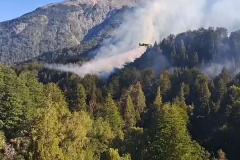 El área afectada, ubicada a 65 kilómetros de San Carlos de Bariloche