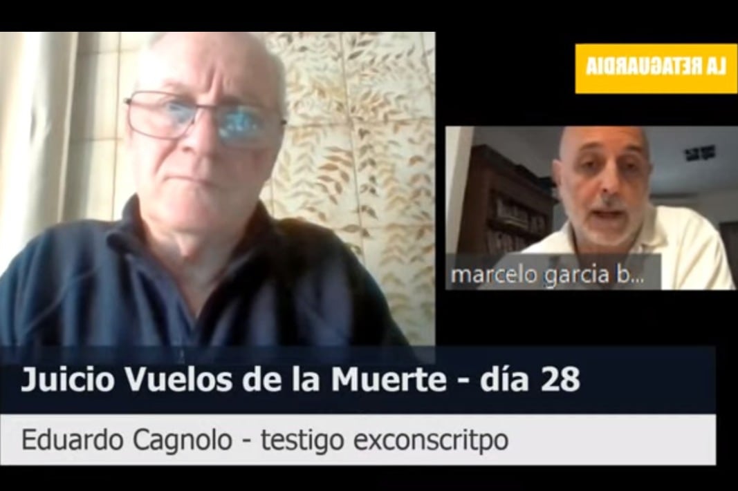 Un agujerito en la costura de la capucha le permitió ver a Eduardo Cagnolo cómo una veintena de personas, encerradas como él en El Campito,  eran formadas en fila para ser “trasladadas”.