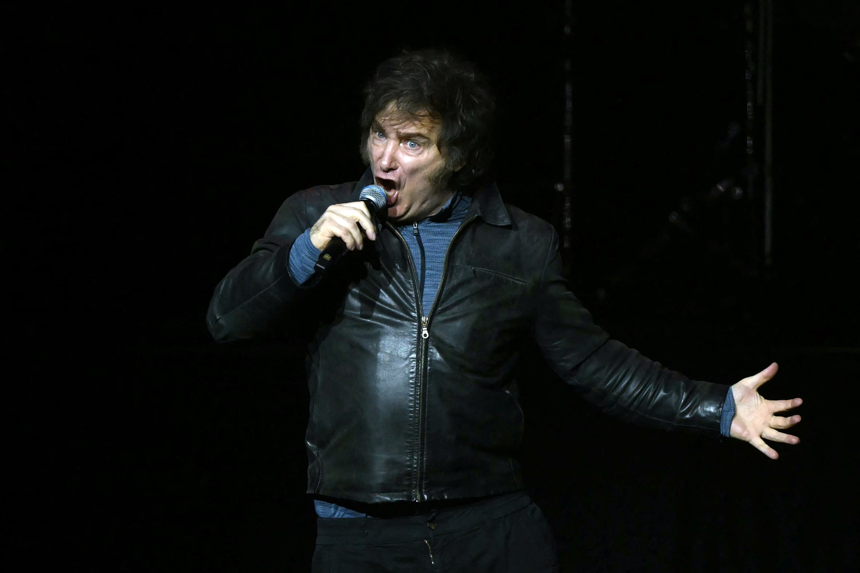 Milei presentación libro Movistar Arena-07/10/2025