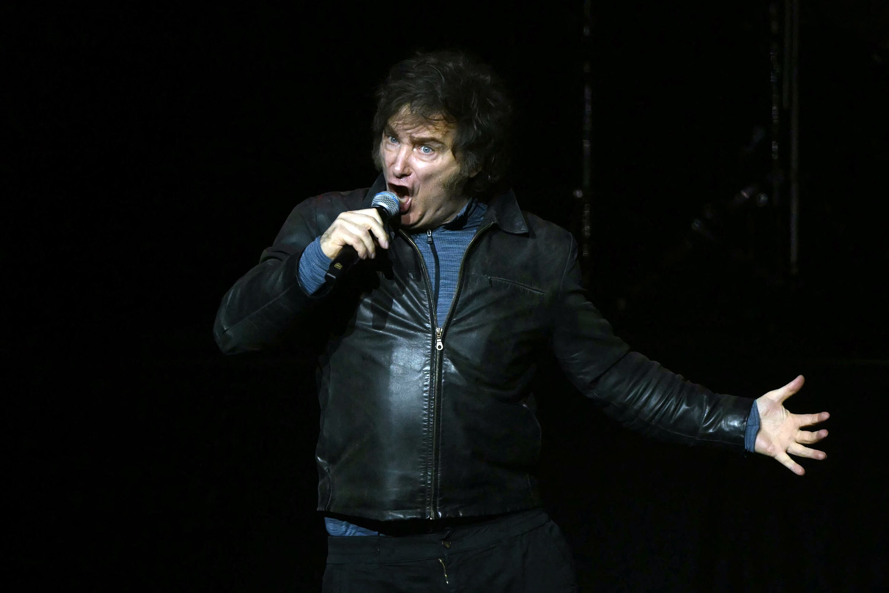 Milei presentación libro Movistar Arena-07/10/2025