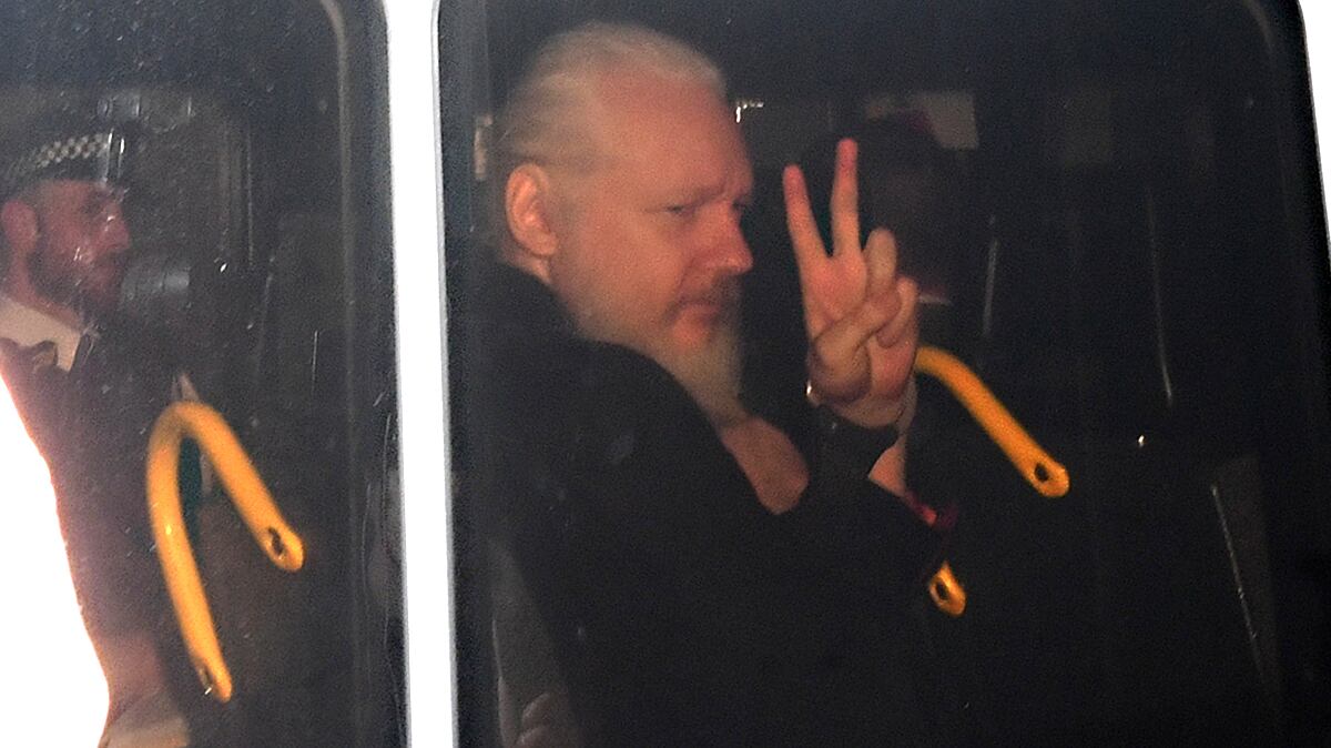 Julian Assange fue detenido en abril.