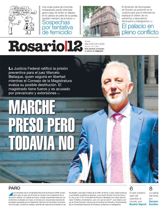 MARCHE PRESO PERO TODAVIA NO - 19/05/2025