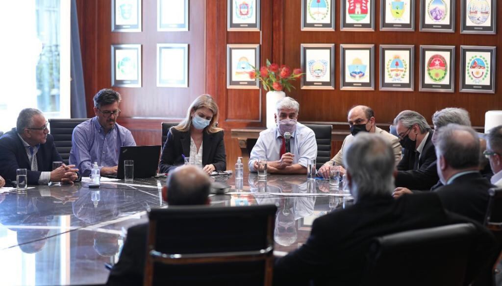El secretario de Comercio en la reunión con los mayoristas