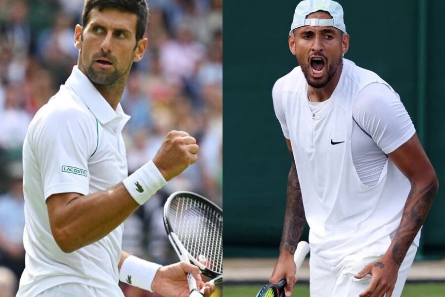 Novak Djokovic y Nick Kyrgios se enfrentarán en la final de Wimbledon.