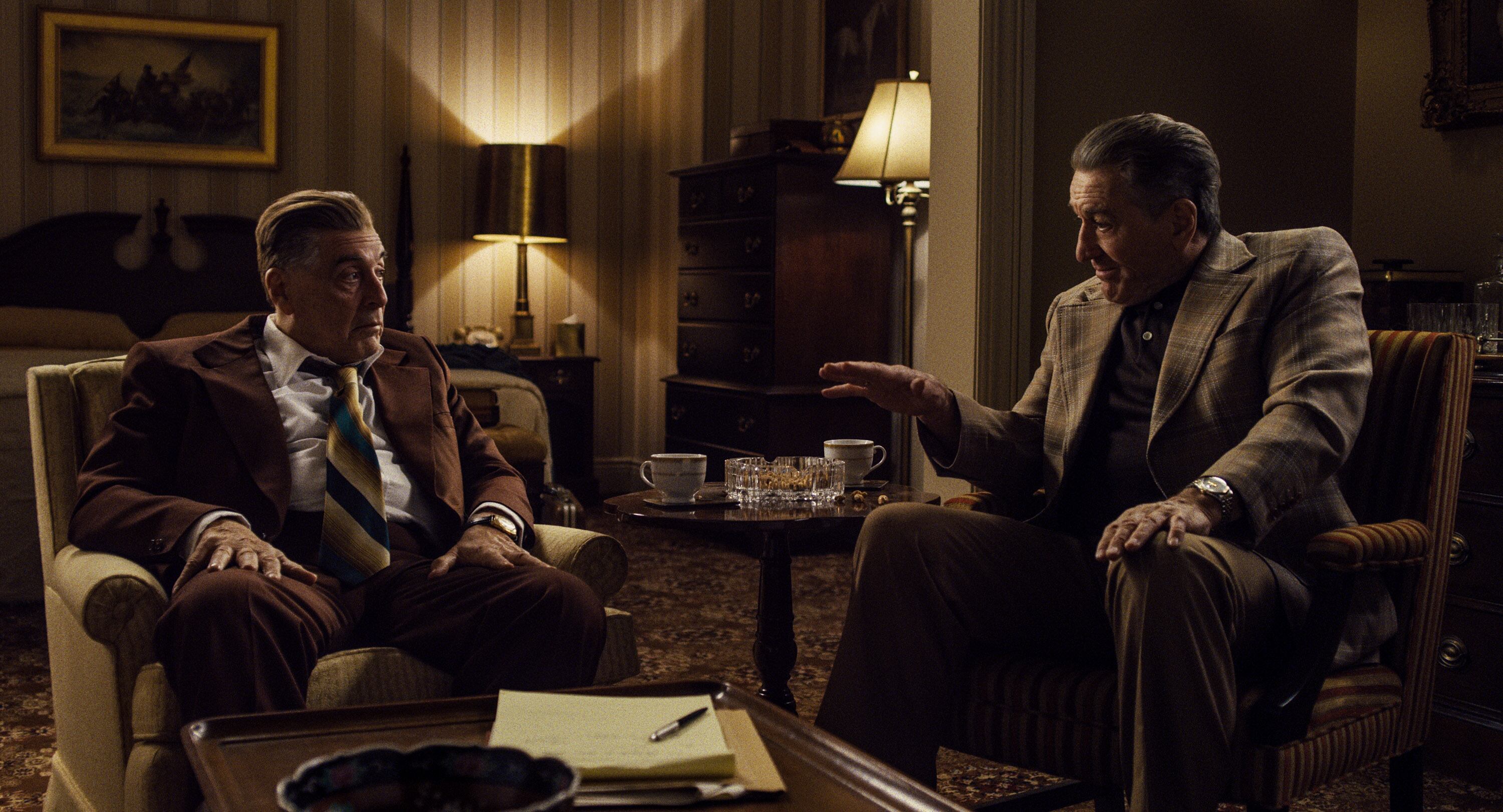 Al Pacino y Robert De Niro en "El irlandés".