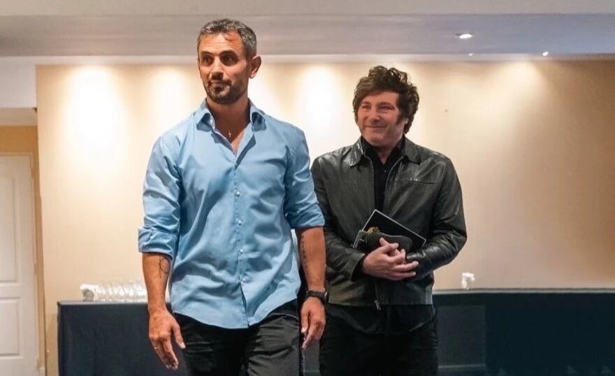 Martín Menem y Javier Milei.