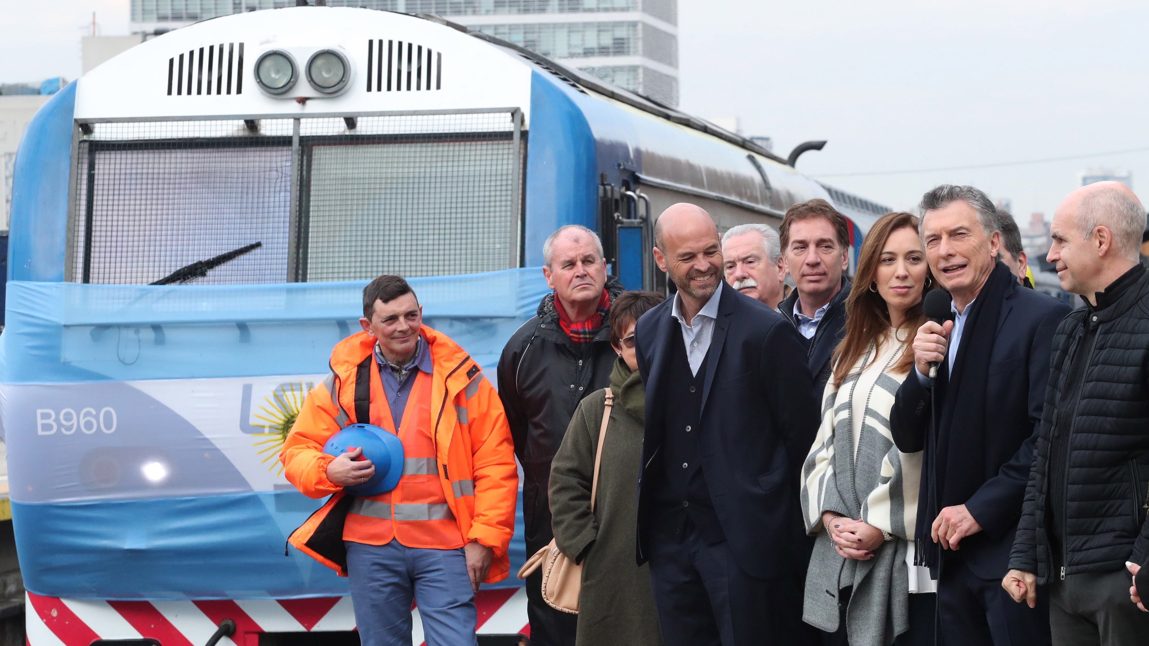 Macri, Vidal y Rodríguez Larreta presentaron las obras del viaducto antes de las elecciones primarias.