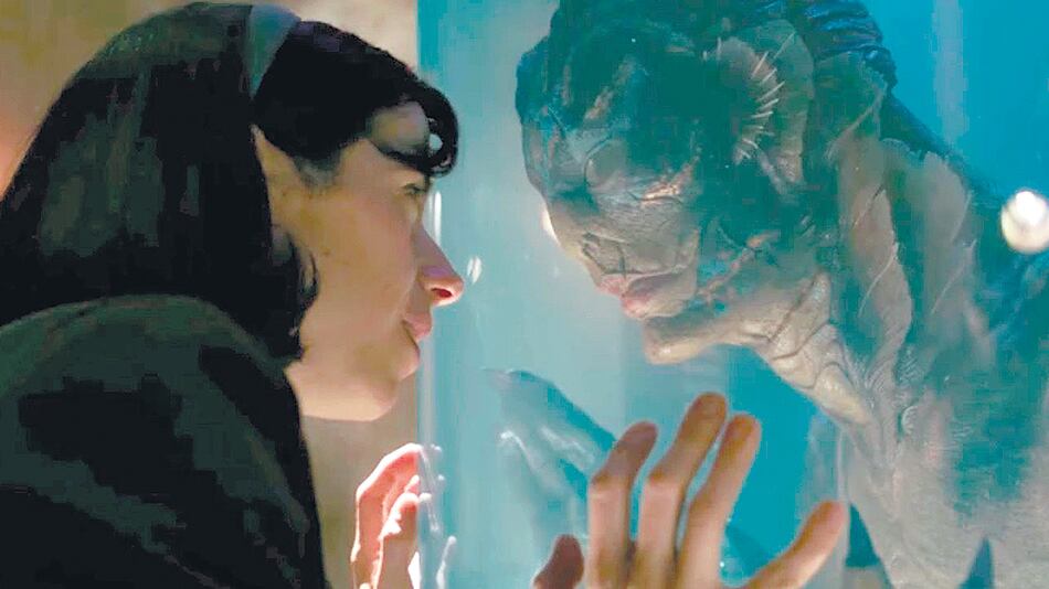 La forma del agua, la historia romántica entre una joven muda y un hombre anfibio, tiene siete nominaciones.