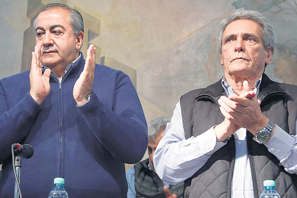 La dupla conductora de la CGT, Héctor Daer y Carlos Acuña.