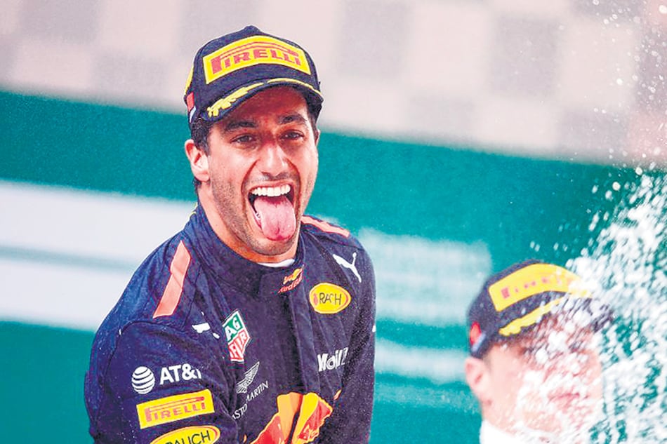 n “Hace veinticuatro horas no me habría imaginado estar aquí”, se sinceró Ricciardo en lo más alto del podio.