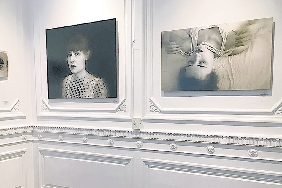 Vista parcial de la muestra de Zulema Maza en la Casa de las Culturas de Tigre.