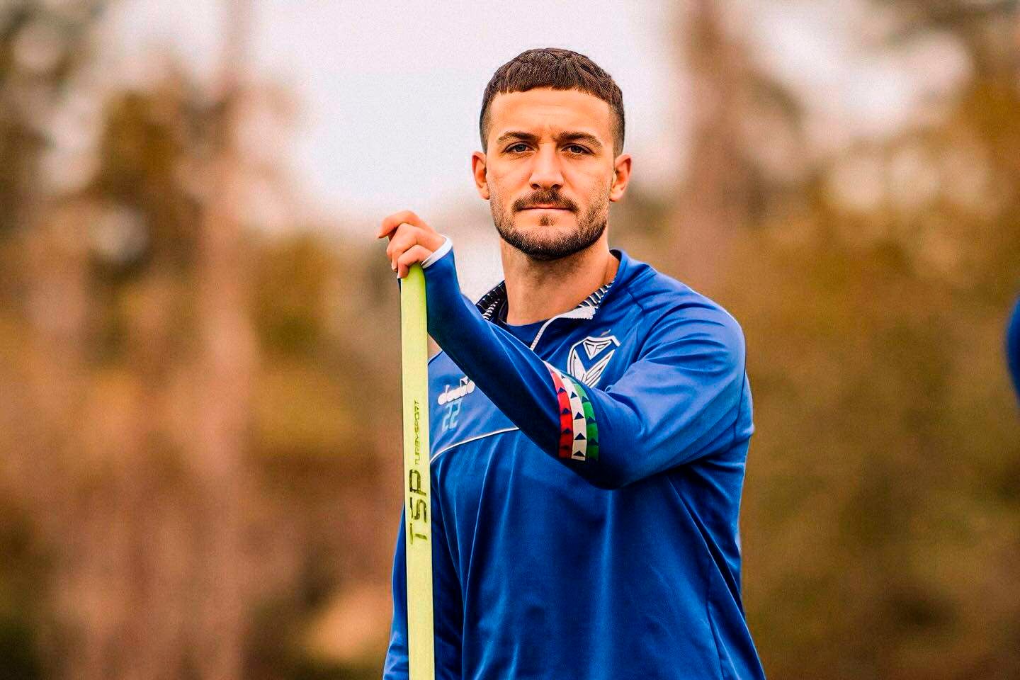 Francisco Pizzini, volante talentoso y una de las figuras de este Vélez puntero.