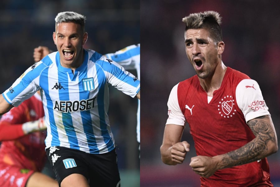 Enzo Copetti y Leandro Fernández de Racing e Independiente respectivamente