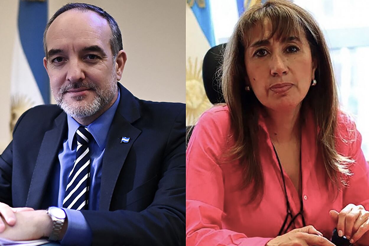 El senador Martín Doñate (Unidad Ciudadana) y la diputada Roxana Reyes (UCR).
