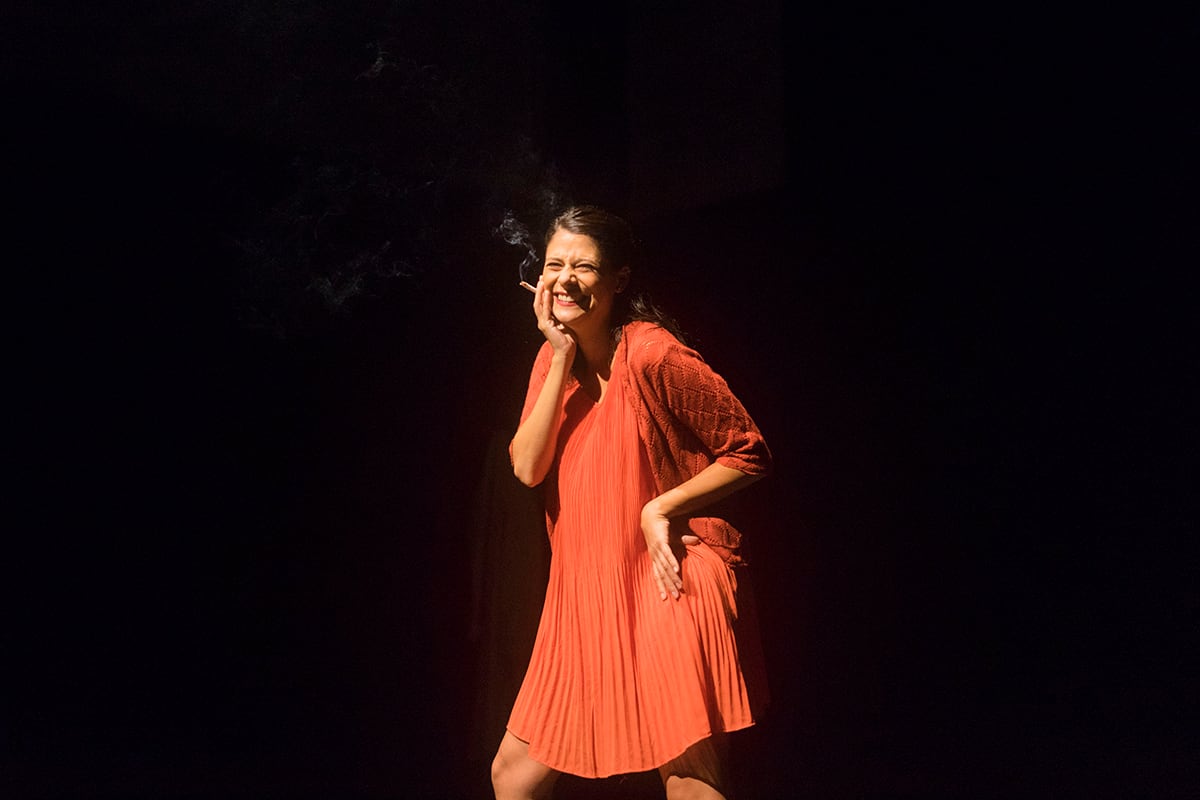 La actriz Yanina Gruden también está en escena con "Tu amor será refugio", en el San Martín