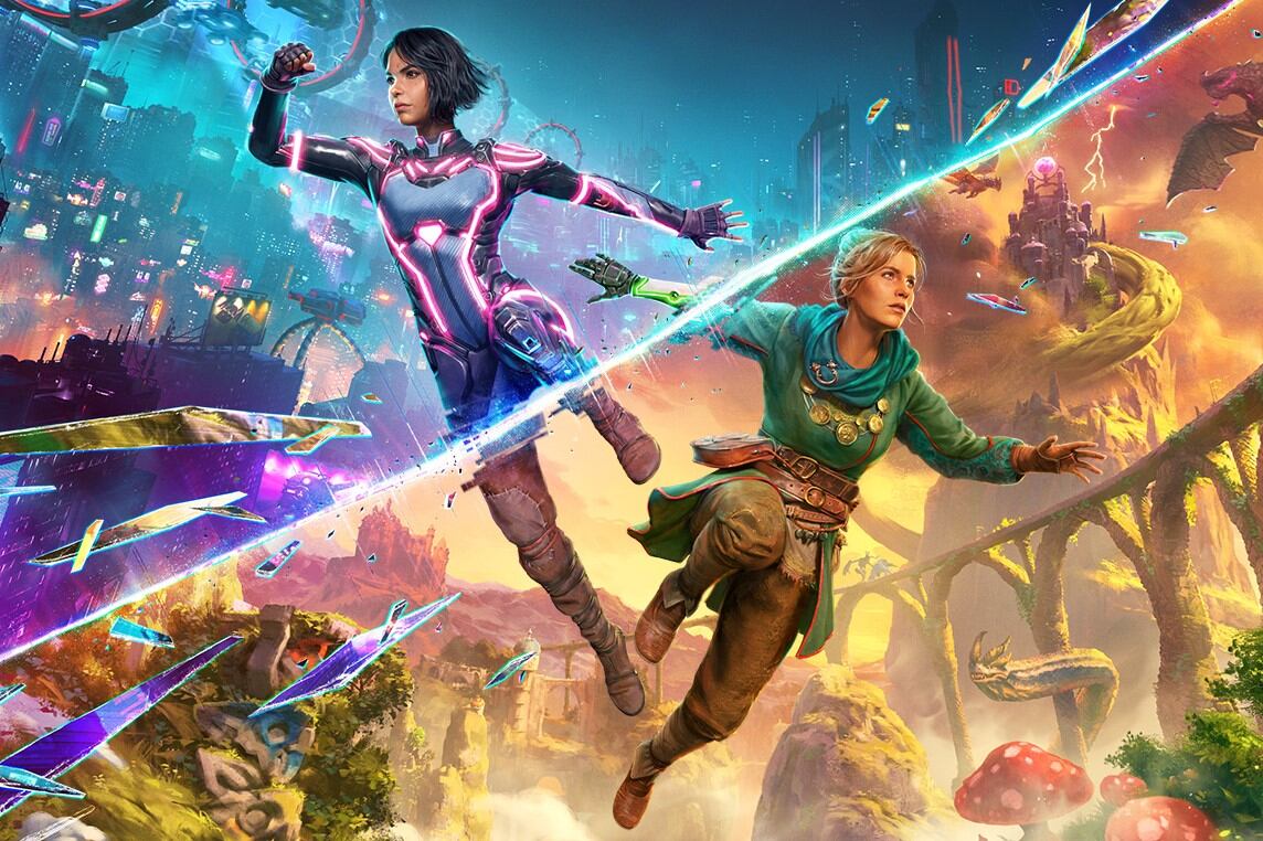 Mio y Zoe son dos escritoras atrapadas en una simulación que cruza sus mundos literarios: cyberpunk y fantasía medieval