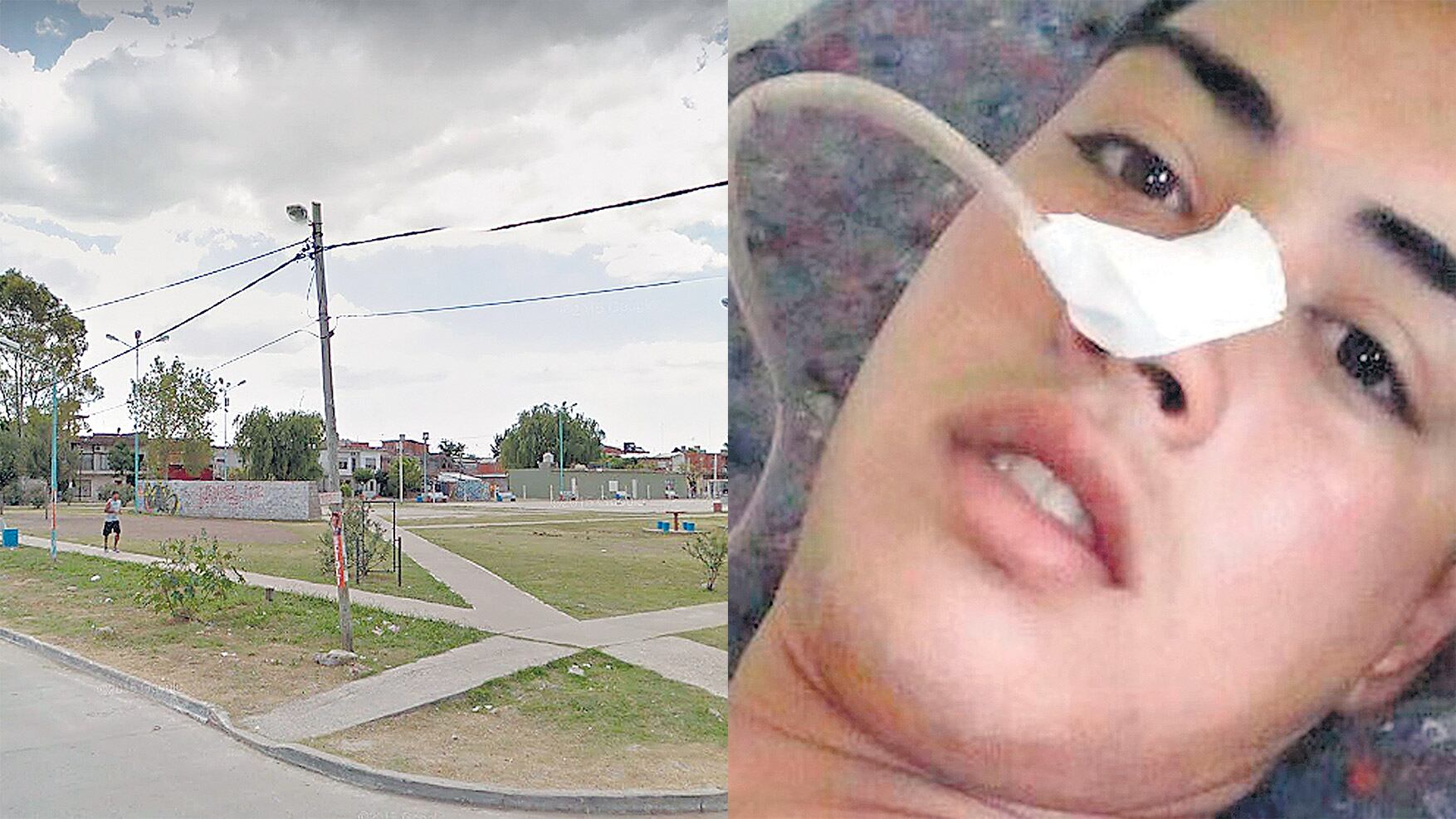 La persecución y la balacera ocurrieron en medio de una feria callejera que había en esta plaza, por lo que hay muchos testigos.