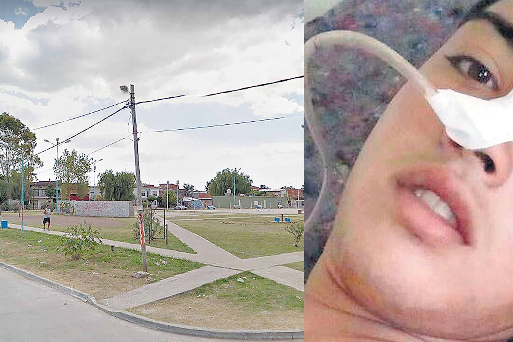 La persecución y la balacera ocurrieron en medio de una feria callejera que había en esta plaza, por lo que hay muchos testigos.