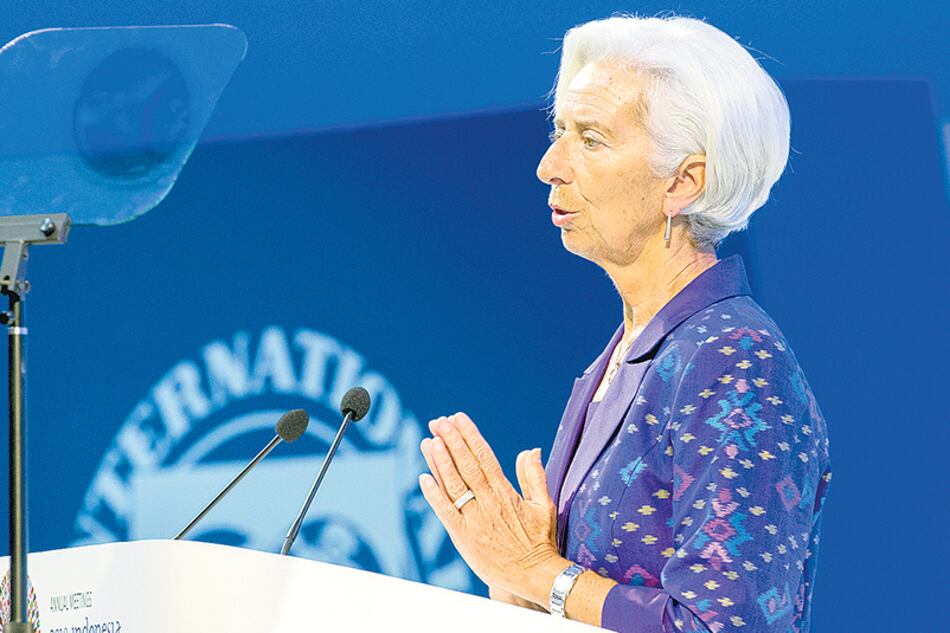 La directora gerente del Fondo Monetario, Christine Lagarde, en Indonesia, también espera la aprobación del plan para Argentina.