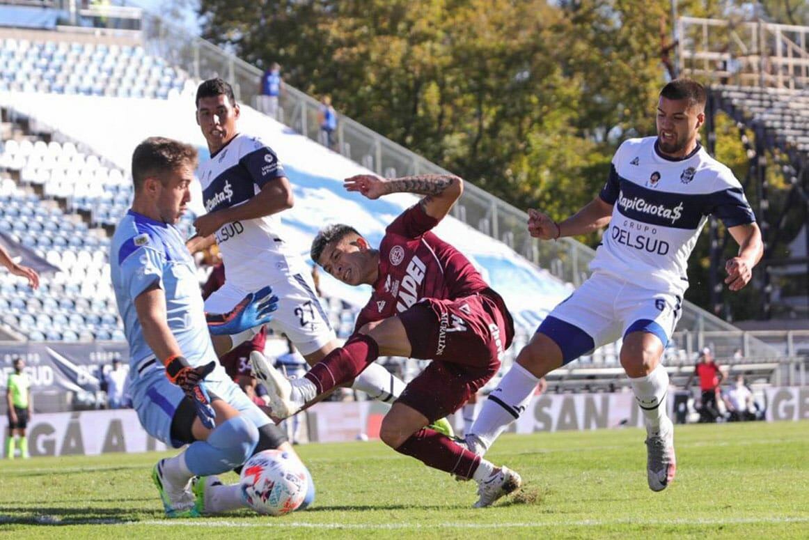 El arquero de Gimnasia Tomás Durso tuvo su debut en Primera.