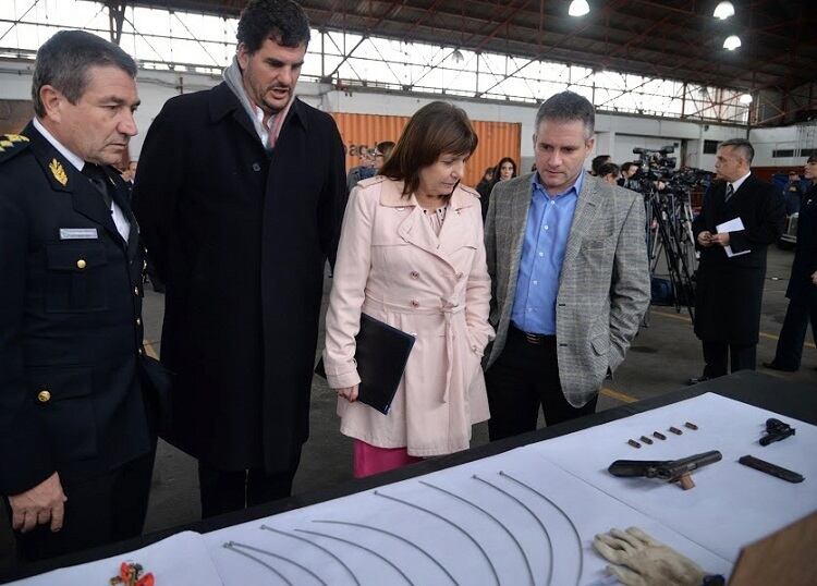 Bullrich, en un acto junto a D´Alessandro (derecha).