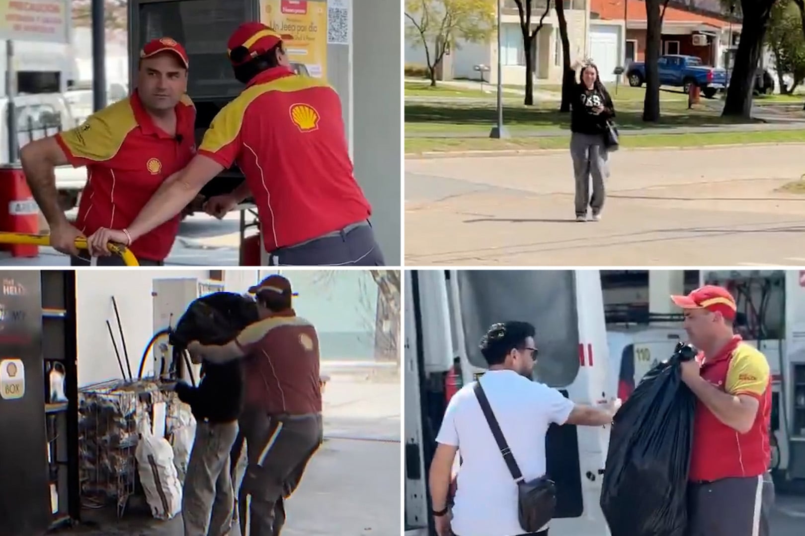 Tomas del video del escándalo.