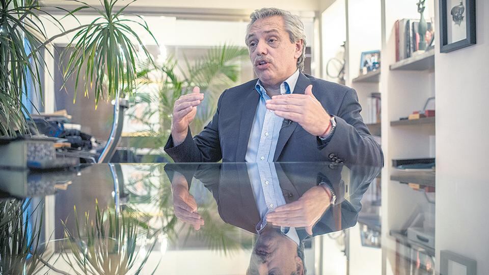 Alberto Fernández, precandidato presidencial del Frente de Todos.