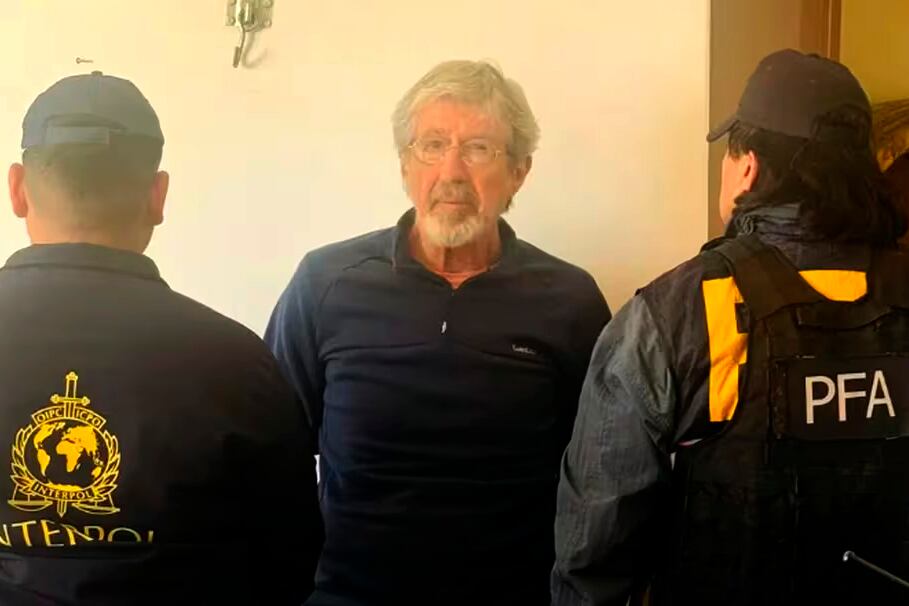 Bertulazzi, tras ser detenido en la ciudad de Buenos Aires. 