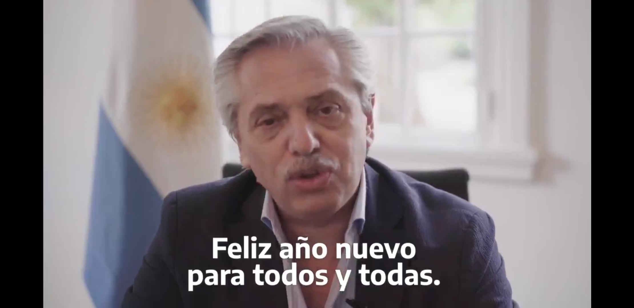 Mensaje de año nuevo de Alberto Fernández.