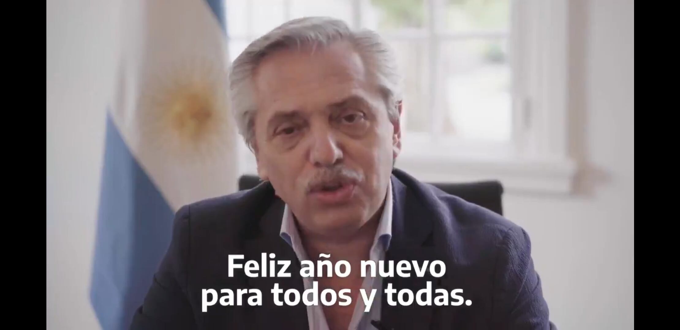 Mensaje de año nuevo de Alberto Fernández.