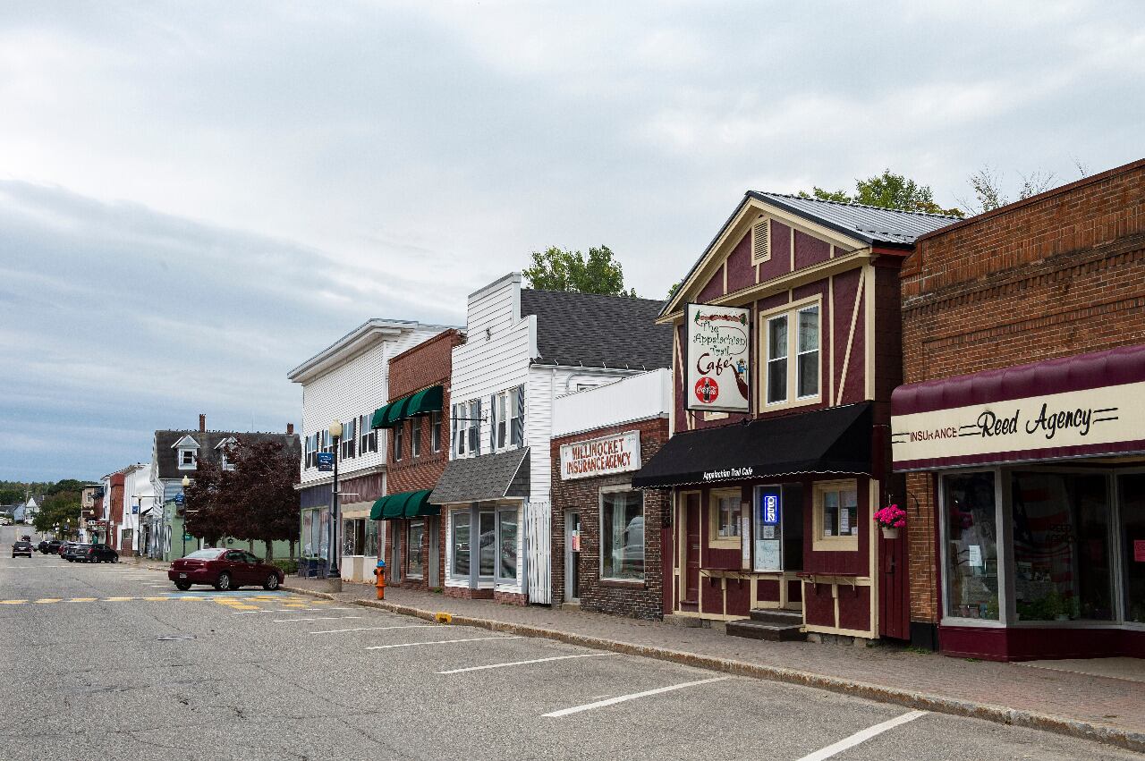El pueblo de Millinocket, en Estados Unidos, el lugar donde tuvo lugar el casamiento que provocó un contagio masivo de coronavirus.