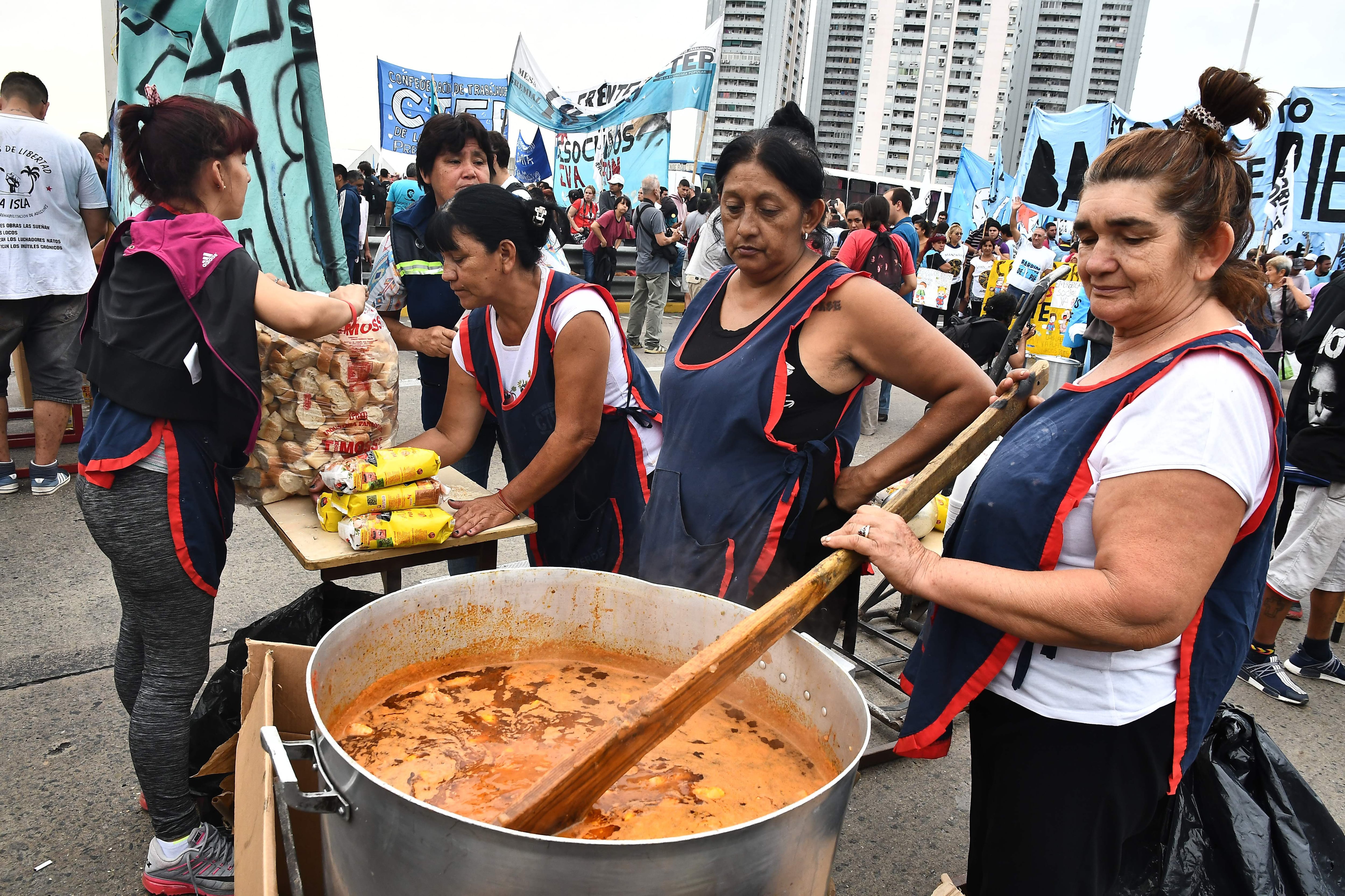 La concentración comenzó a las 7 de la mañana en Callao y Corrientes.