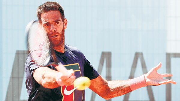 Juan Martín Del Potro, en la Caja Mágica.