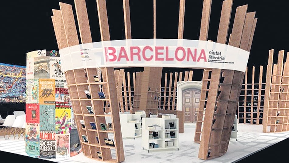 Así será el stand de Barcelona en la feria porteña, que se realizará a partir del 25 de abril.