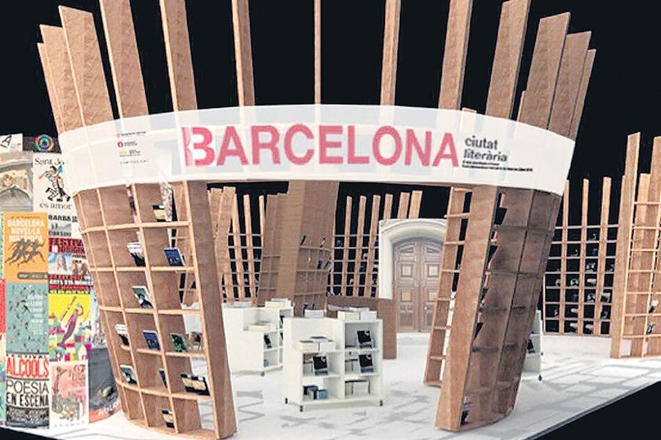 Así será el stand de Barcelona en la feria porteña, que se realizará a partir del 25 de abril.
