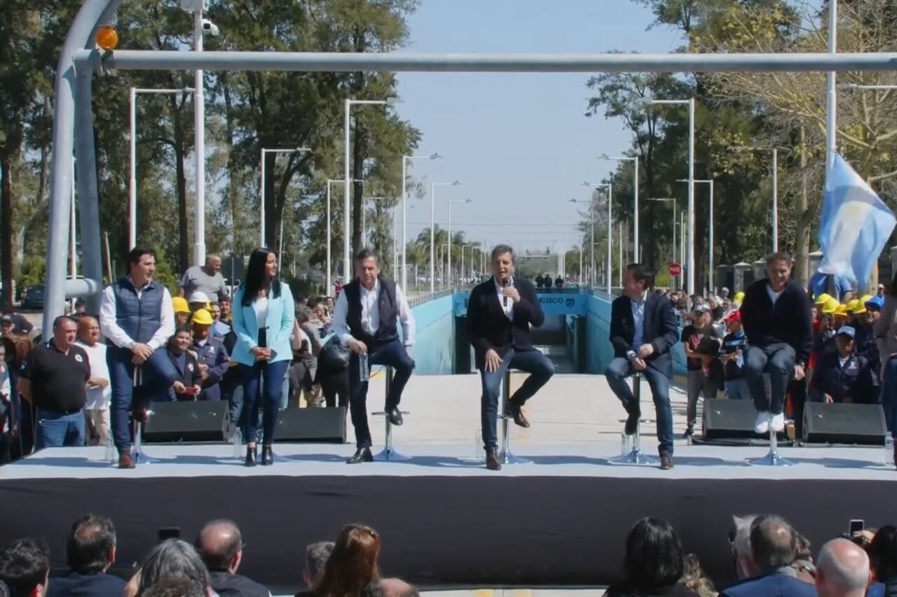 Massa, durante su discurso en Malvinas Argentinas.