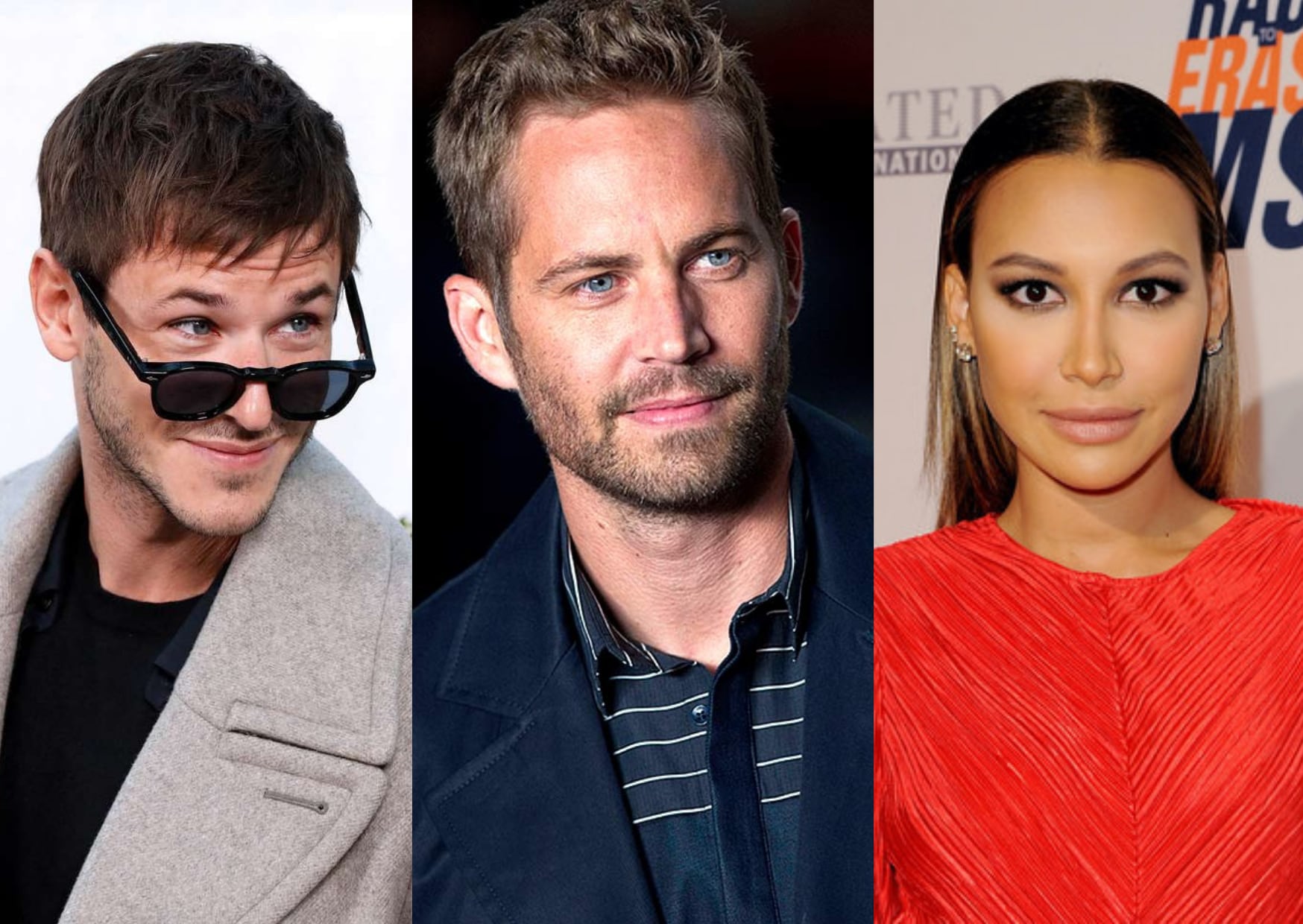 De izquierda a derecha: Gaspard Ulliel, Paul Walker y Naya Rivera.