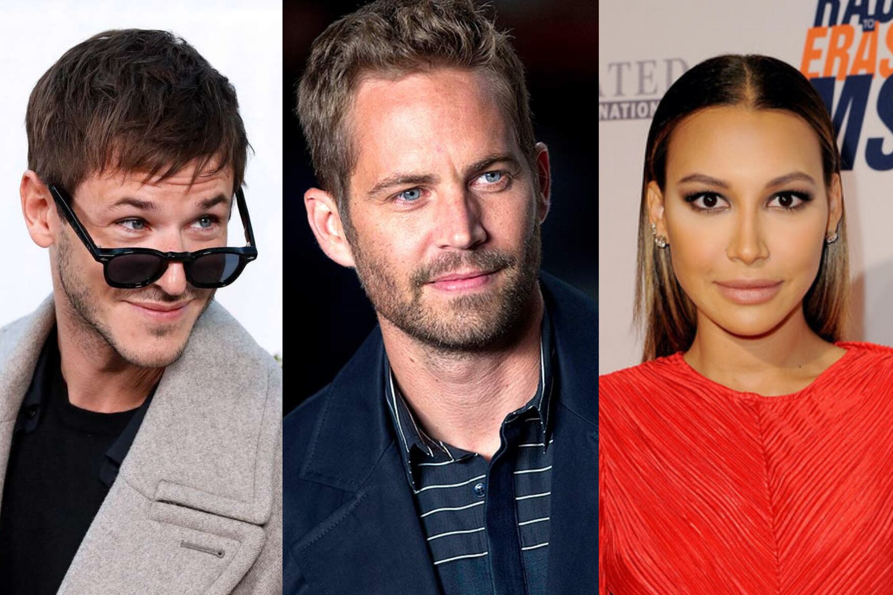 De izquierda a derecha: Gaspard Ulliel, Paul Walker y Naya Rivera.