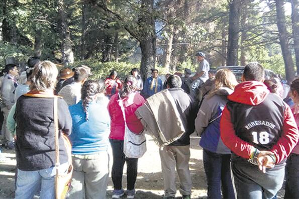 El reclamo de la comunidad Curruhuinca tiene el apoyo de organizaciones sociales.