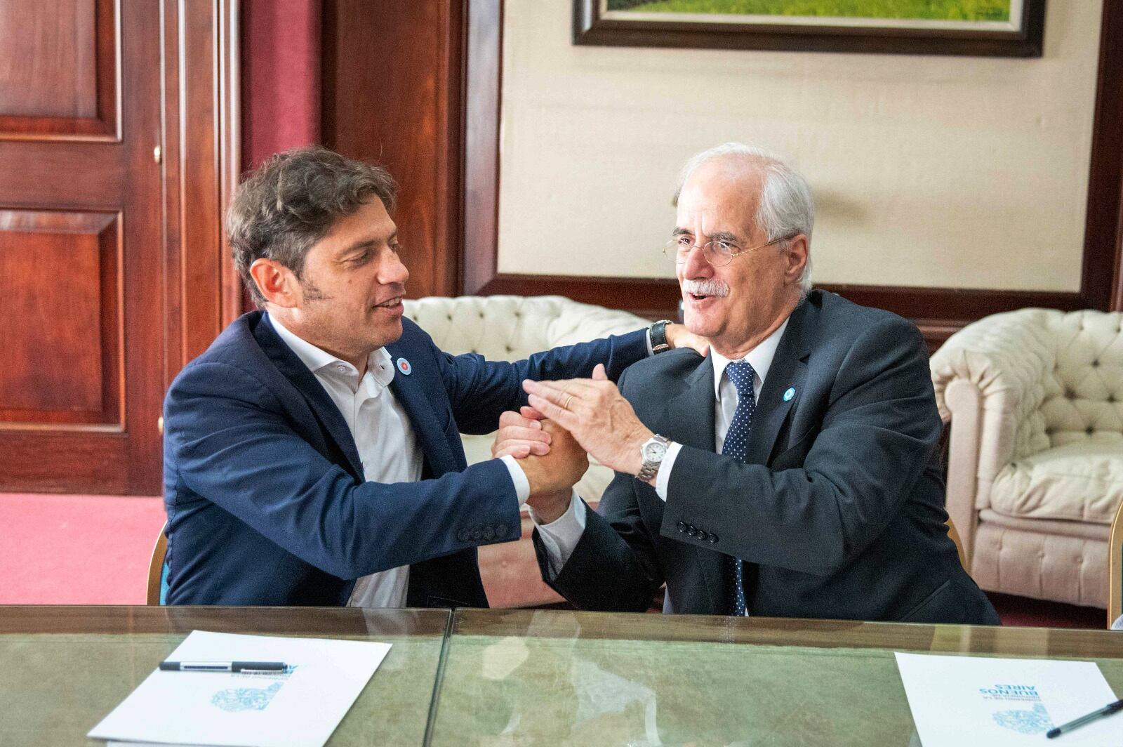 Axel Kicillof y Jorge Taiana. 