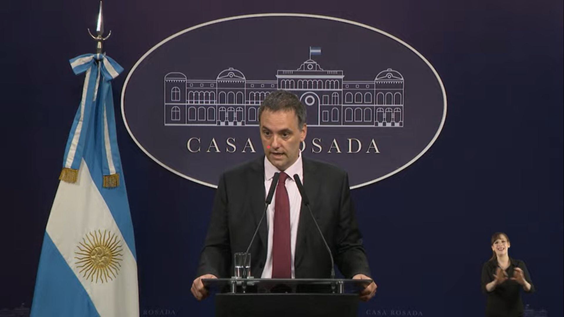 Manuel Adorni, vocero presidencial