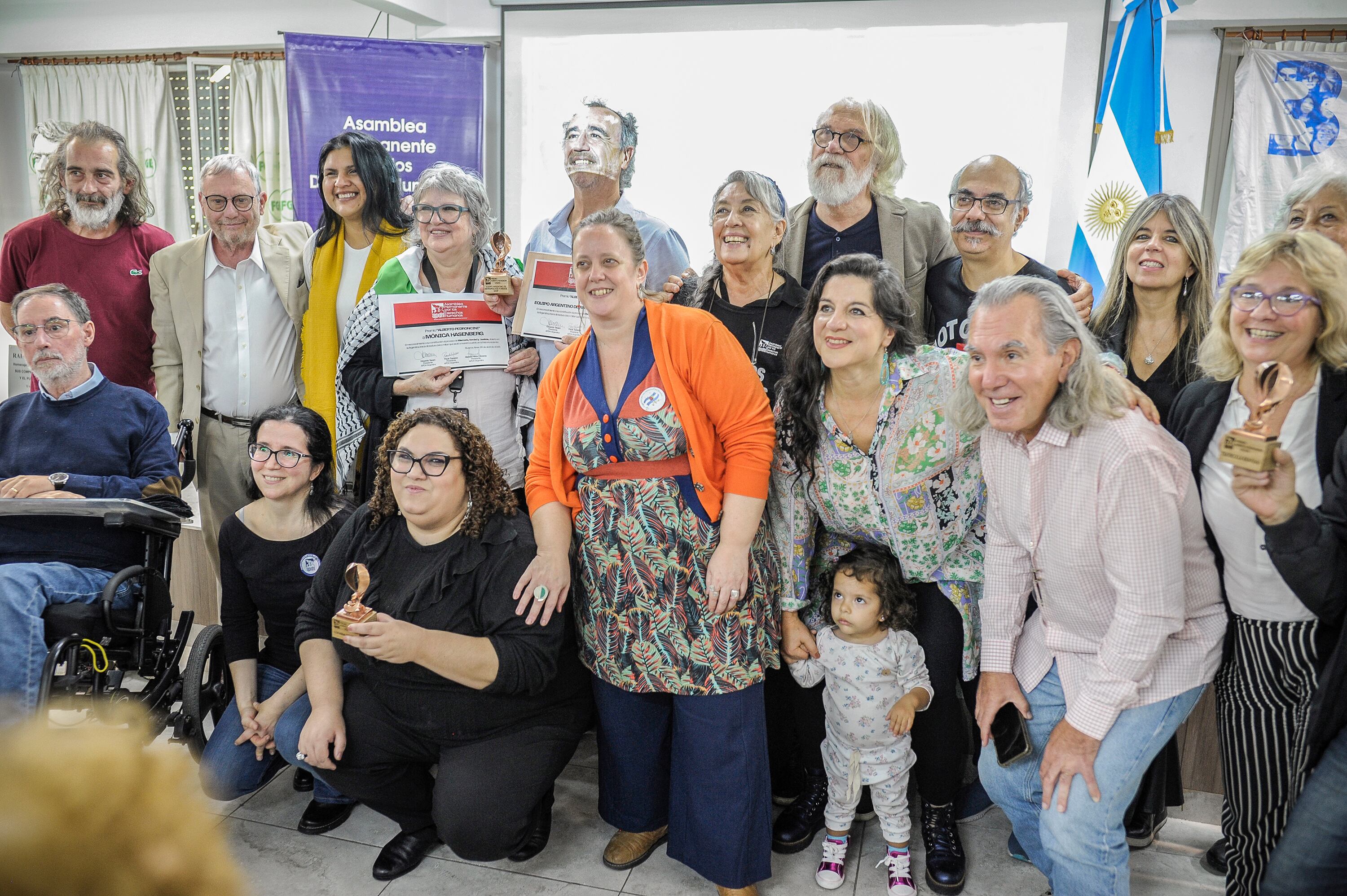 Las personalidades distinguidas por la Asamblea Permanente por los Derechos Humanos.